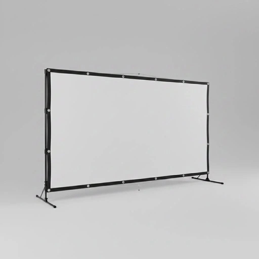 Portable Projector Screen 100 Inch Outdoor Viewing Setup - Image 4